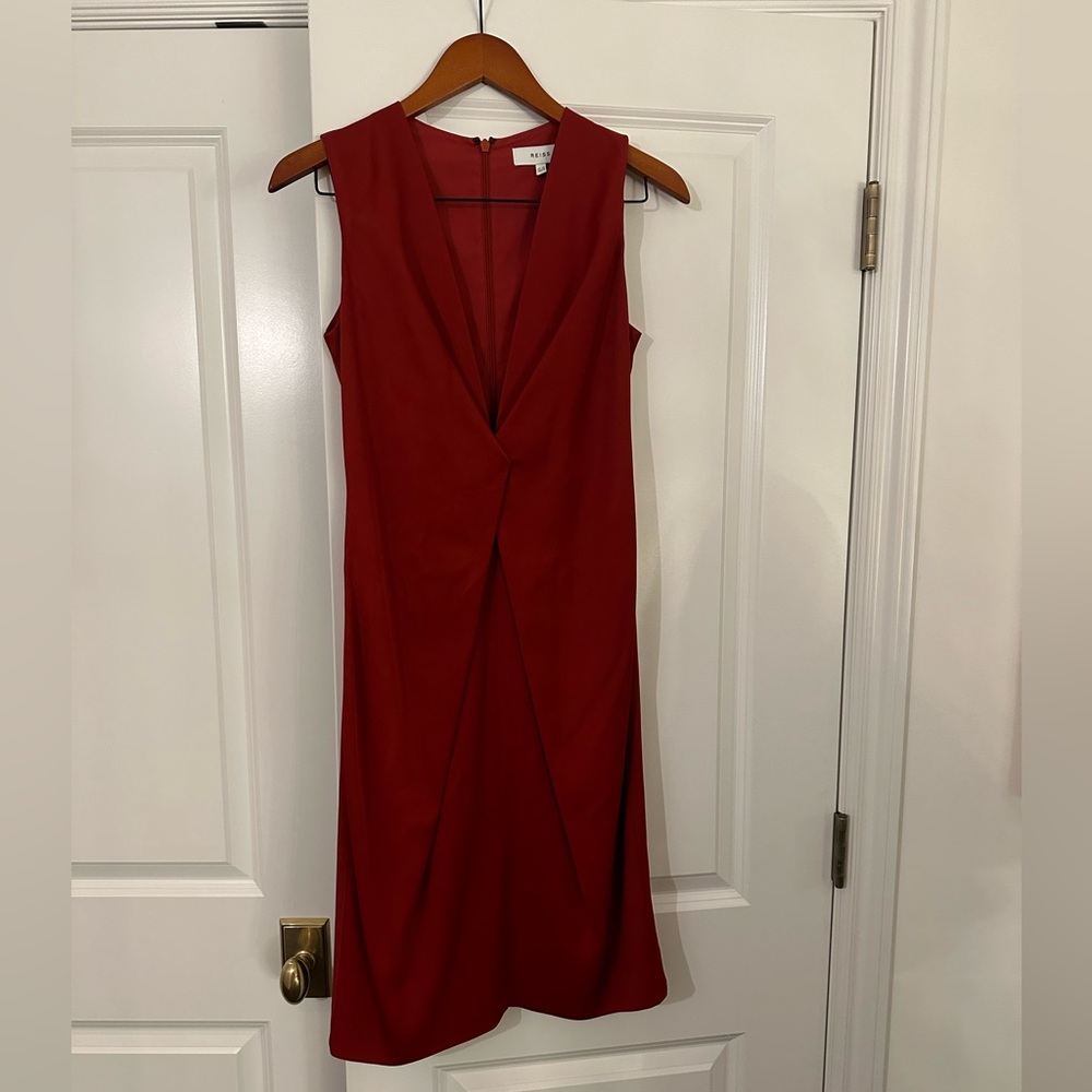 Reiss cocktail dress size 6 crimson